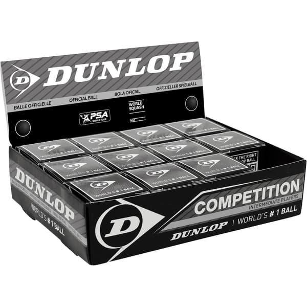 Dunlop Competition Squashbollar (12-pack)