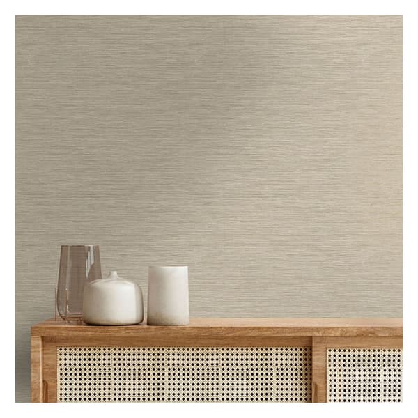 Holden Décor Grasscloth Metallic Textured Wallpaper