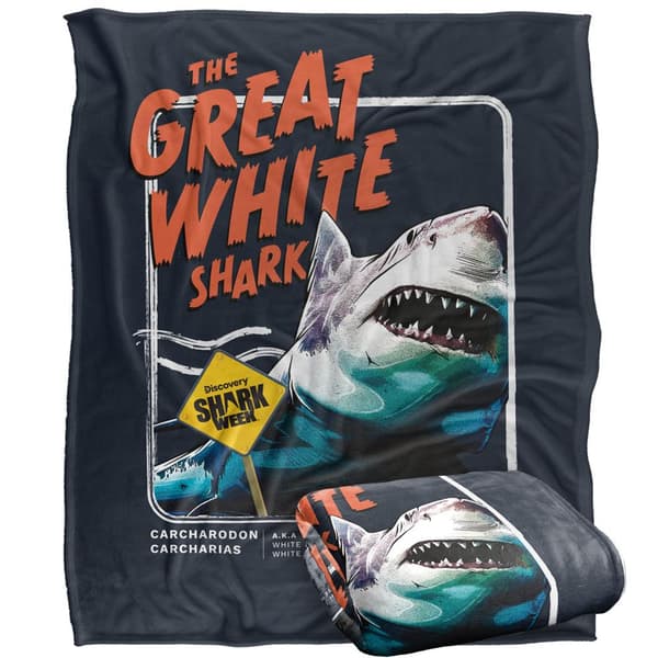 Shark Week Filt med Vithaj