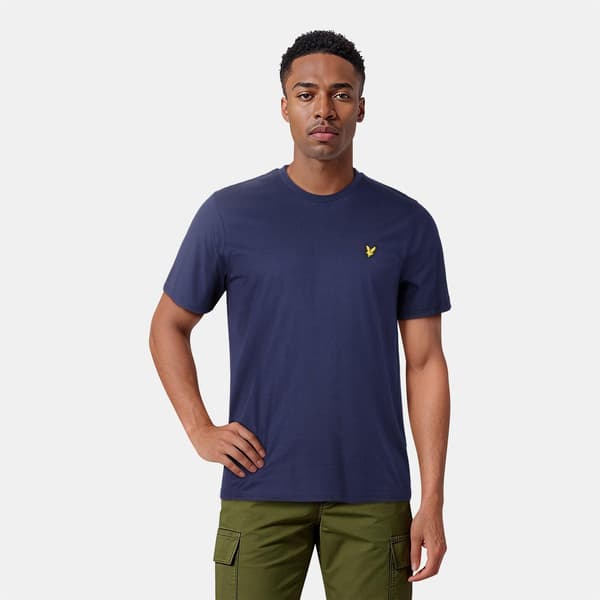 Lyle & Scott Herr T-shirt i bomull med logotyp