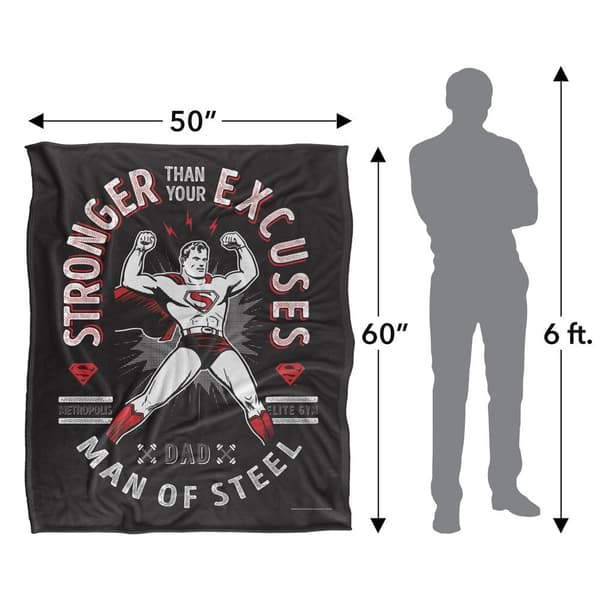 Superman Stronger Than Excuses Blanket