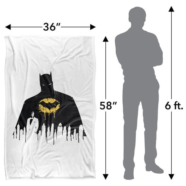 Batman City Silhouette Soft Touch Blanket