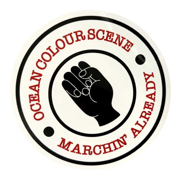 Ocean Colour Scene Marchin´ Fist Sticker