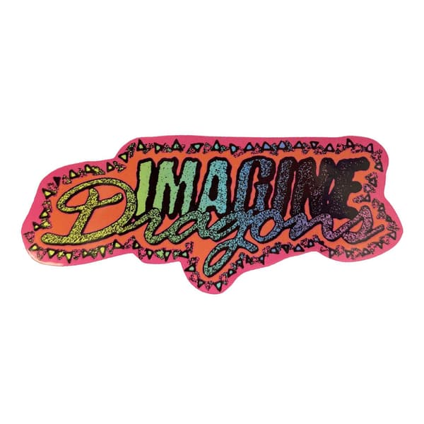 Imagine Dragons Logo Script Sticker