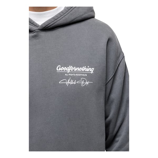 Good For Nothing Herr Cult Graphic Pull Over Oversized Hoodie