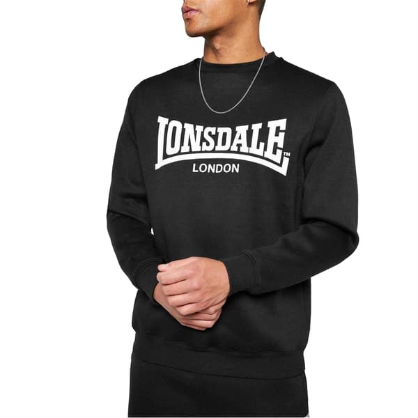 Lonsdale Herr Essential Logo Crew Neck Sweatshirt