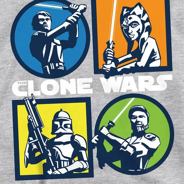Star Wars: The Clone Wars Barn/Kids Grid Heather Pullover Hoodie