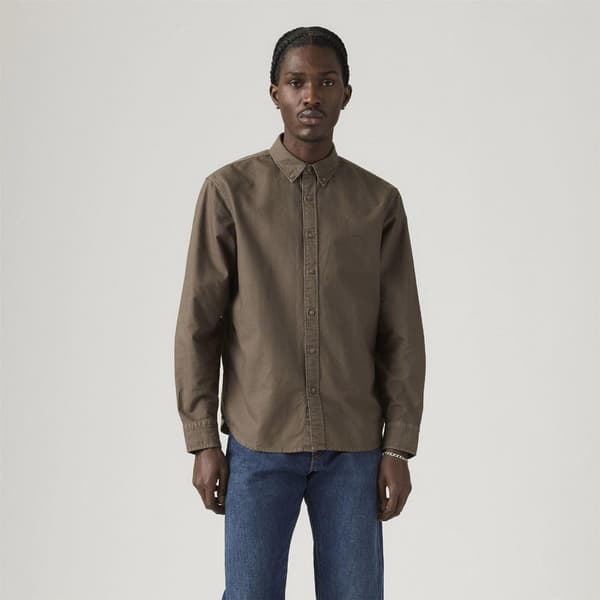 Levis Mens Plain Slim Shirt