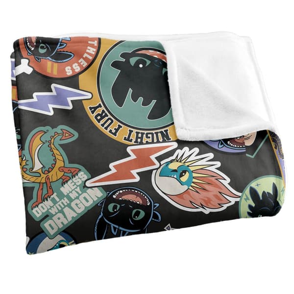 How To Train Your Dragon Toothless Badge Soft Touch Blanket