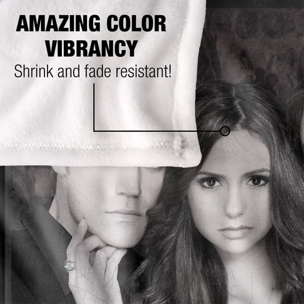 Vampire Diaries Black and White Blanket
