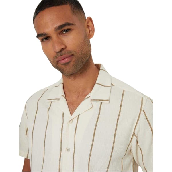 Threadbare Mens Striped Regular Shirt
