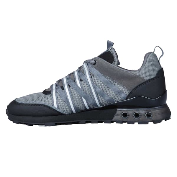 Cruyff Mens Fearia Eclipse Suede Hex-Tech Walking Trainers