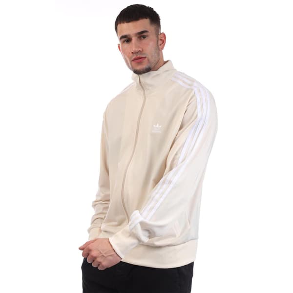 Adidas Herr Firebird 3 Stripes Polyester Full Zip Loose Fit Träningströja