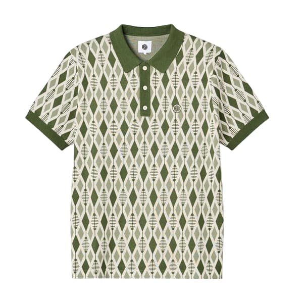 Pretty Green Miesten Jacquard Regular Poolopaita