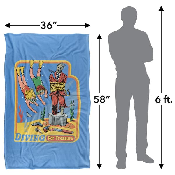 Steven Rhodes Diving For Treasure Soft Touch Blanket