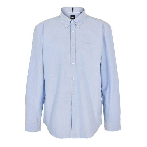 Boss Mens Plain Long-Sleeved Shirt