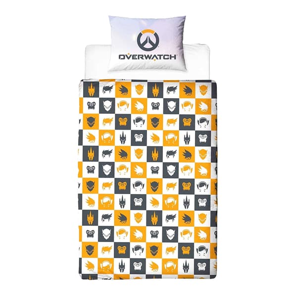 Överkast Overwatch Ät Sov Karaktär Vändbart Påslakanset