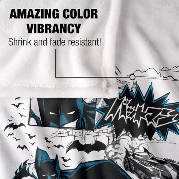 Batman Kanji Running Soft Touch Blanket