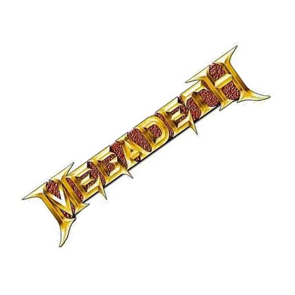 Megadeth Guld Logotyp Märke