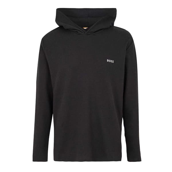 Boss Mens Waffle Knit Pullover Hoodie