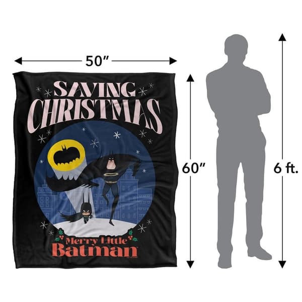 Batman Saving Christmas Soft Touch Blanket