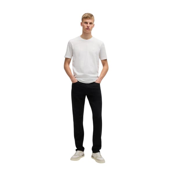 Boss Herr Orange Premium T-shirt i Bomull
