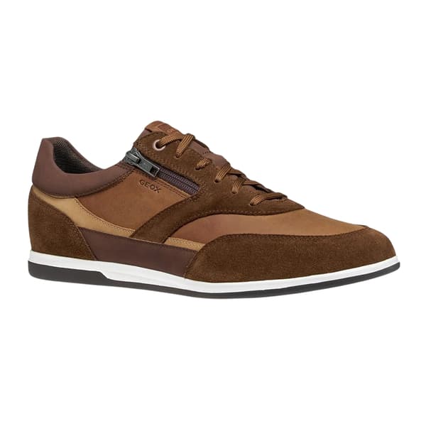 Geox Mens Renan Leather Trainers