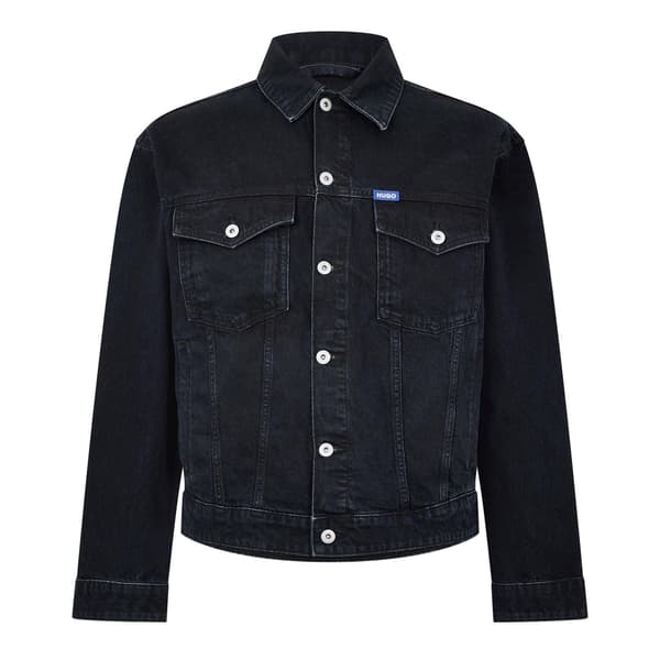 Hugo Herr Dex Denim Bröstficka Slim Trucker Jacka
