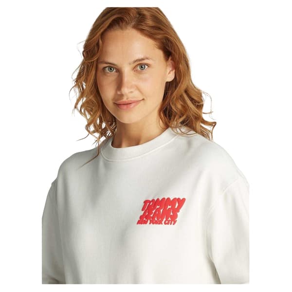 Tommy Jeans Dam Bubble Crop Sweatshirt