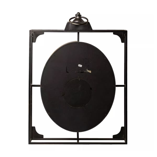 Wm.Widdop Square Wall Clock With Moving Gears & Metal Frame - 54cm x 80cm