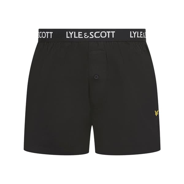 Lyle & Scott Herr Usher Logo Vävd Boxershorts (2-pack)
