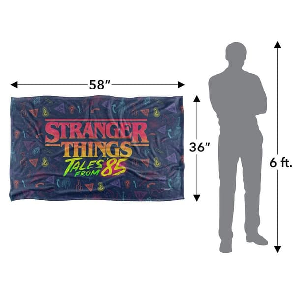 Stranger Things: Tales from ´85 Colour Logo Soft Touch Throw
