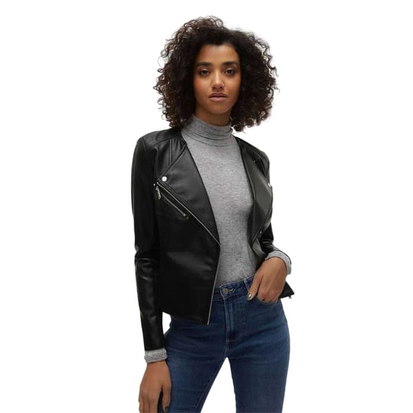 Vero Moda Dam Konstläder Bikerjacka