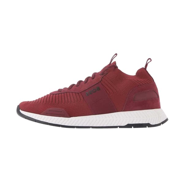 Boss Mens Titanium Knitted Trainers