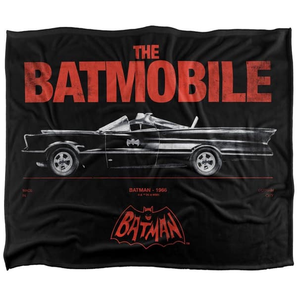 Batman Classic 66 Batmobile Blanket