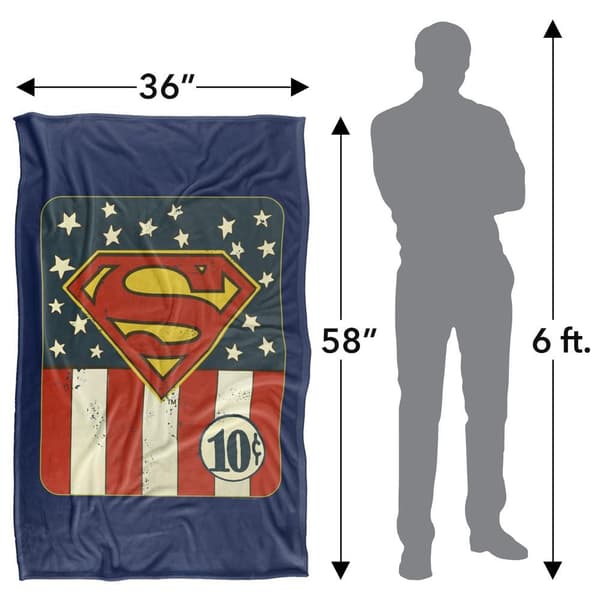 Superman 10 Cents Logo Blanket