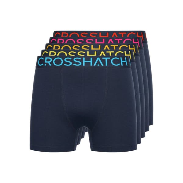 Crosshatch Chasma Boxershorts för män (5-pack)