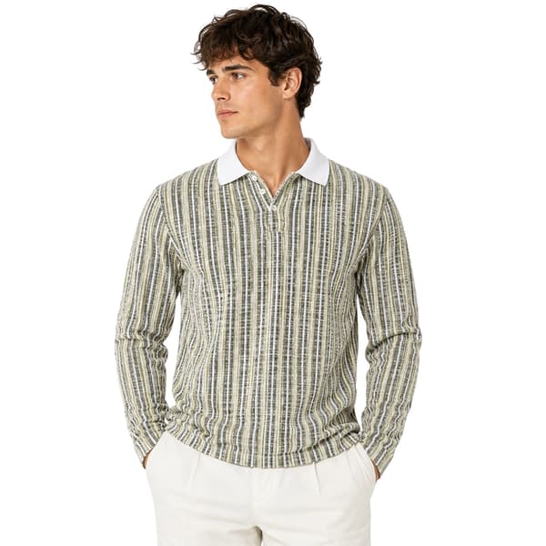 Jack And Jones Herr Randig Regular Vinter Pikétröja