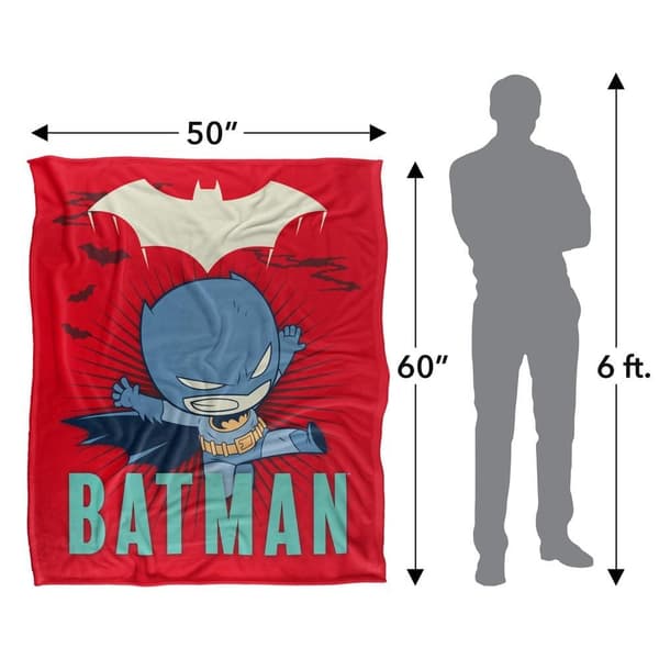 DC Super Friends Batman Leaping Blanket