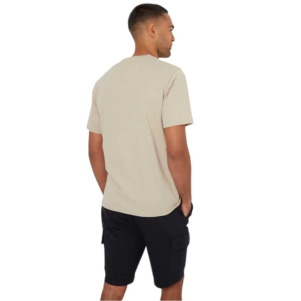 Threadbare Mens Textured Crew Neck Regular T-Shirt