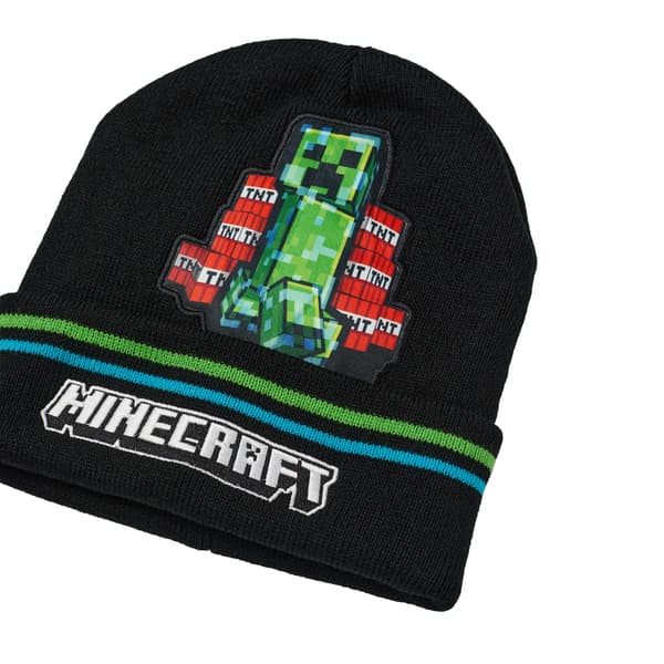 Minecraft Pojkar Creeper Mössa & Handskar Set
