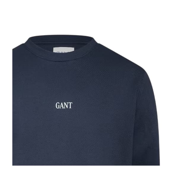 Gant Mens Logo Crew Neck Regular Sweatshirt