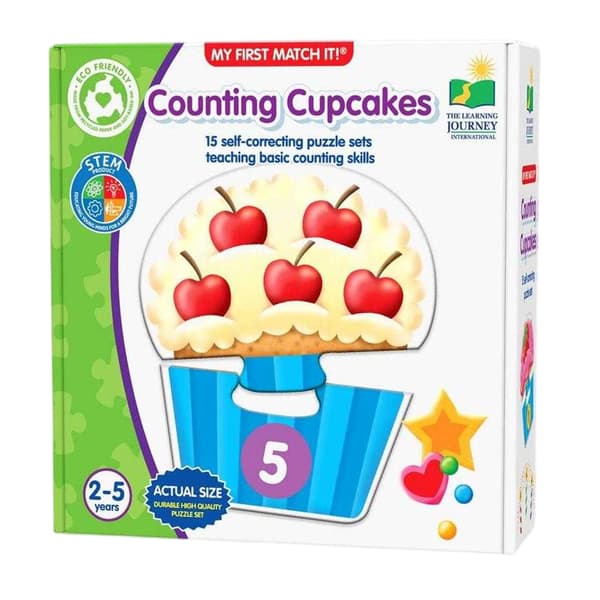 The Learning Journey Cupcake Pusselset (15-pack)