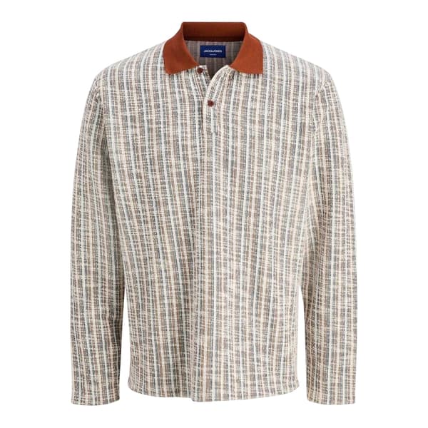 Jack And Jones Herr Randig Regular Vinter Pikétröja