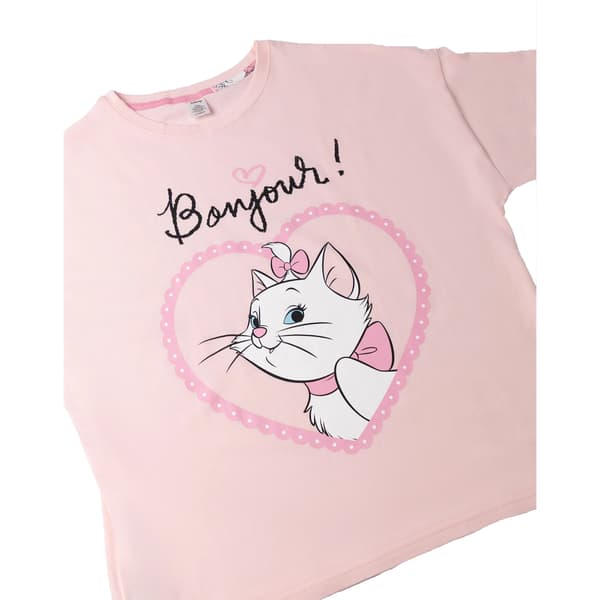 Aristocats Dam Marie Kortärmad Lång Pyjamas Set