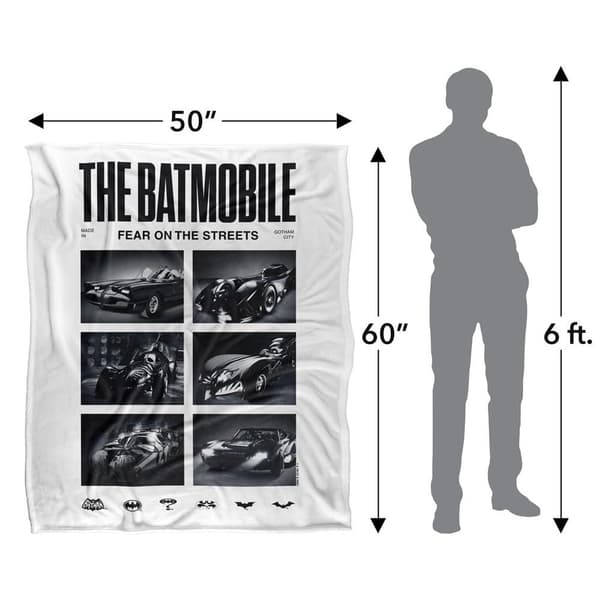 Batman Live Shots Batmobile Blanket