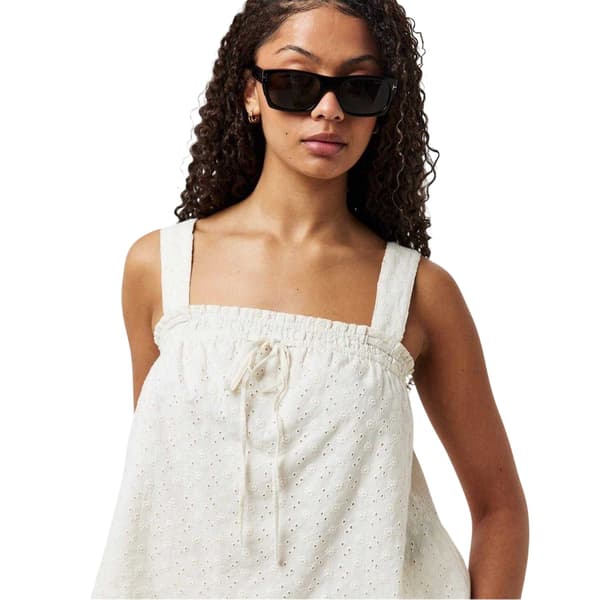 Jack Wills Dam Broderie Bomull Shirred Topp
