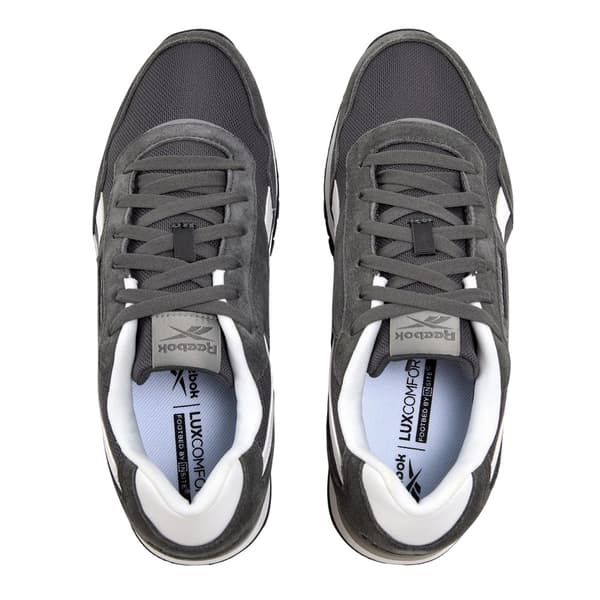 Reebok Mens Glide Leather Flat Trainers