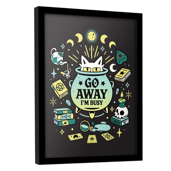 Snouleaf Go Away I´m Busy Framed Poster
