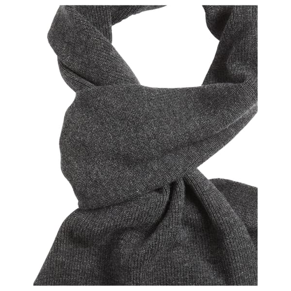Lyle & Scott Logo Lambswool Blend Ribbed Scarf